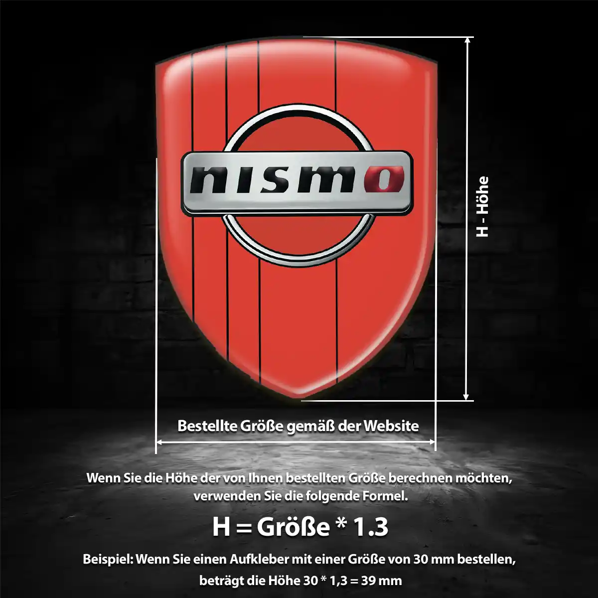 Nissan Aufkleber Embleme Silikon Edles Design