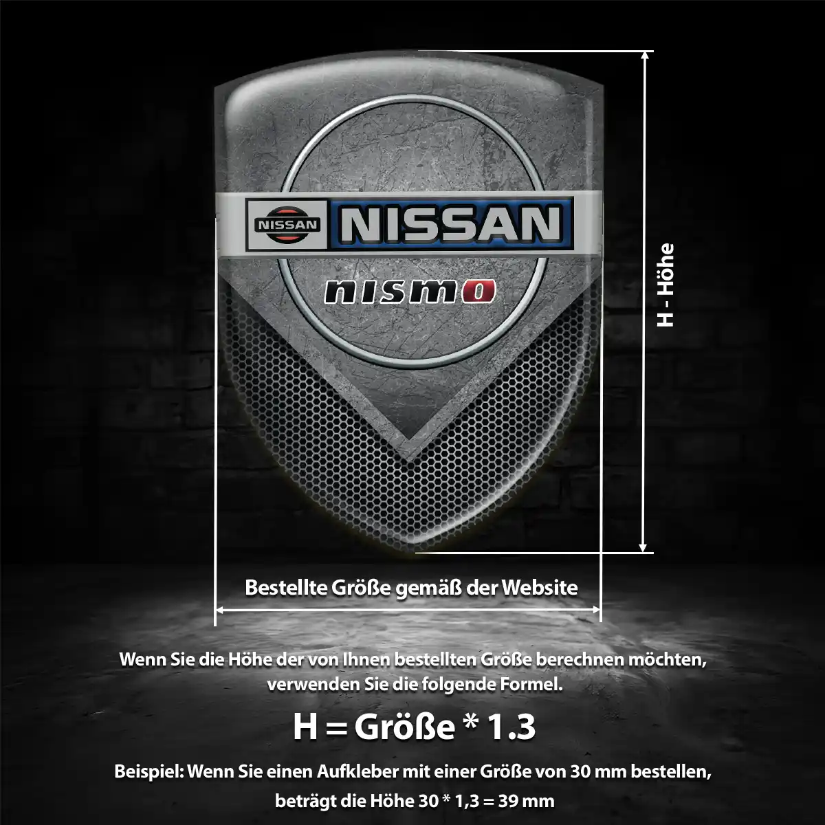 Nissan Aufkleber Embleme Silikon Elegantes Design
