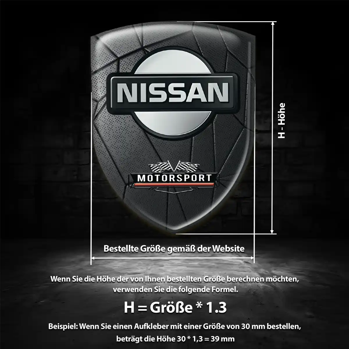 Nissan Aufkleber Embleme Silikon Höchste Qualität
