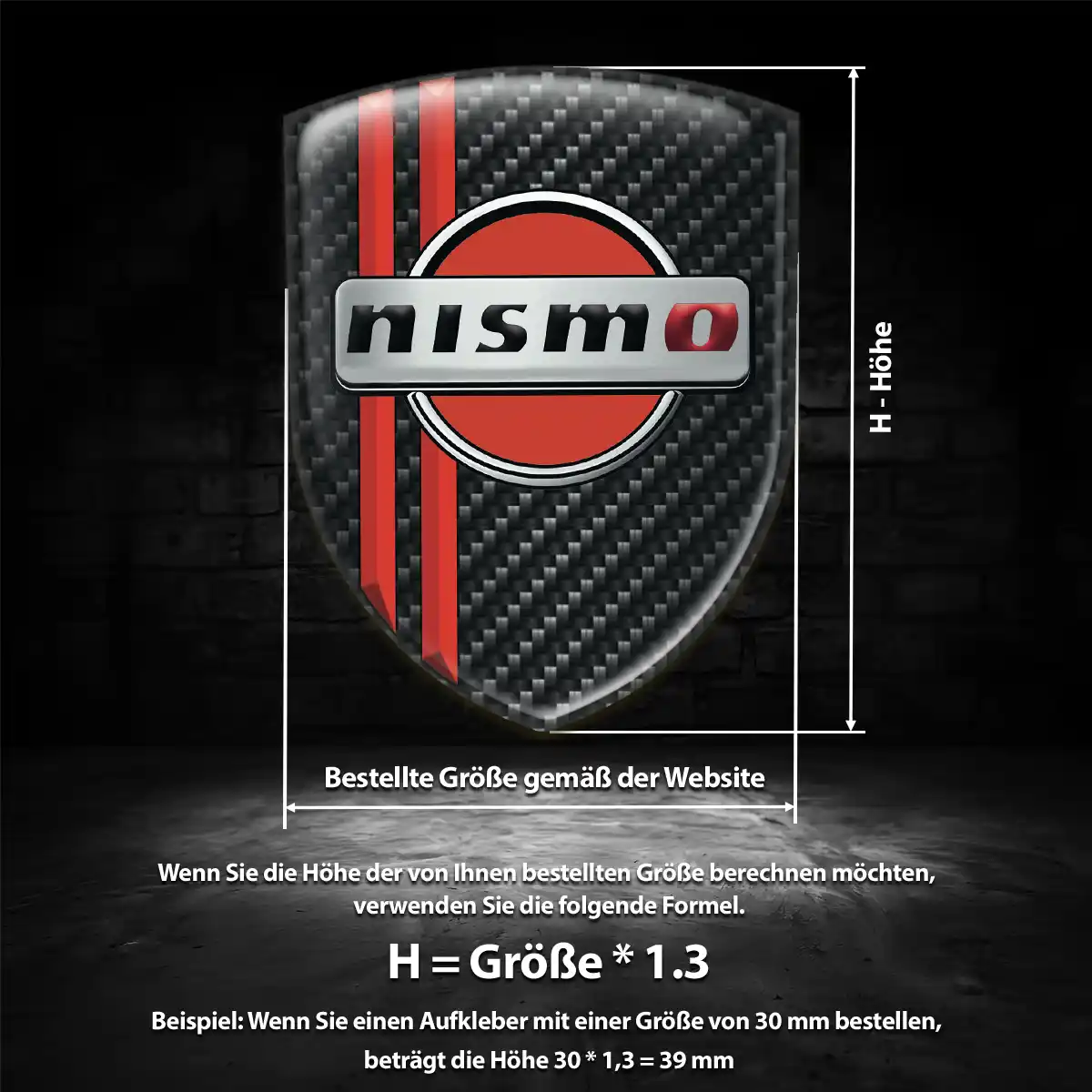 Nissan Aufkleber Embleme Silikon Interieurdesign