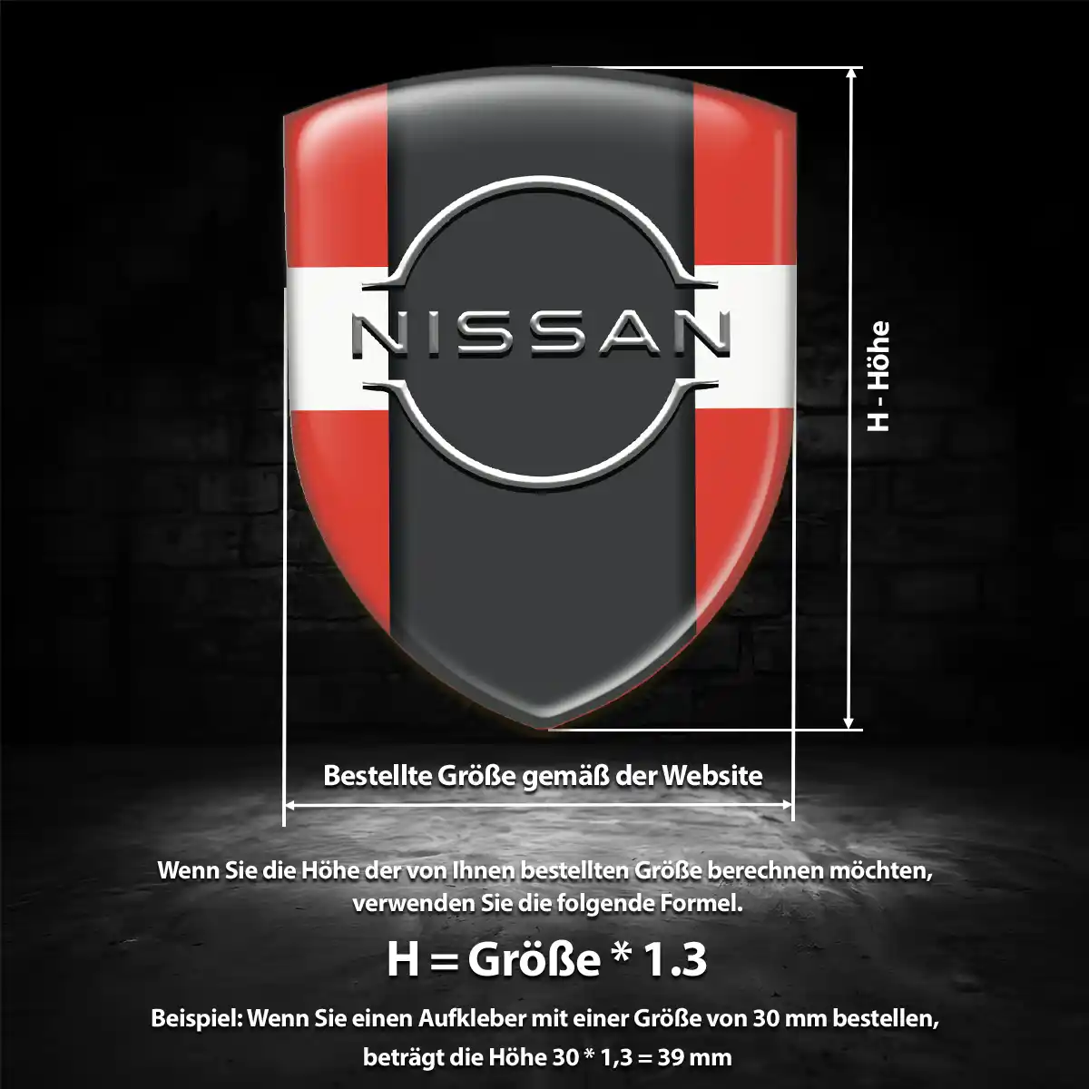 Nissan Aufkleber Embleme Silikon Limitierte Auflage