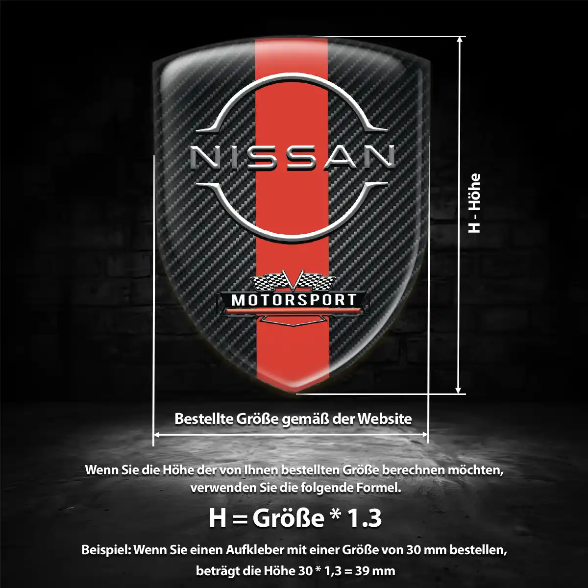Nissan Aufkleber Embleme Silikon Luxus-Edition