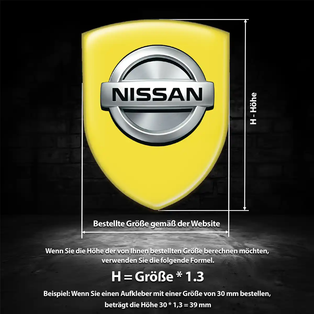 Nissan Aufkleber Hochwertiges Harz