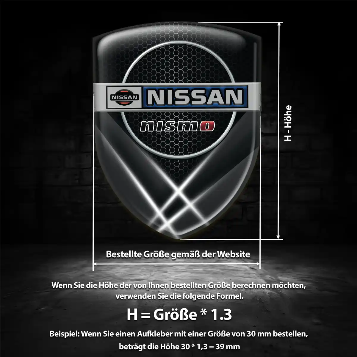 Nissan Aufkleber Interieurdesign