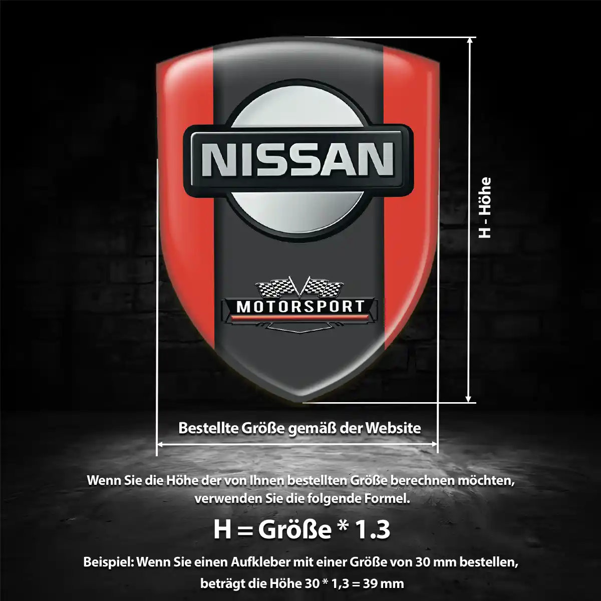 Nissan Aufkleber Modernes Design