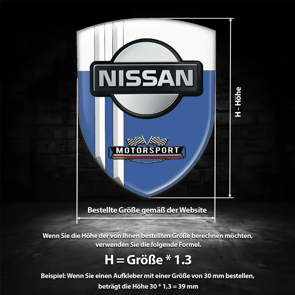 Nissan Aufkleber Silikon Embleme Auto Edles Design