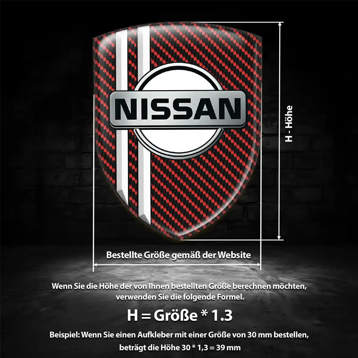 Nissan Aufkleber Silikon Embleme Auto Limitierte Auflage