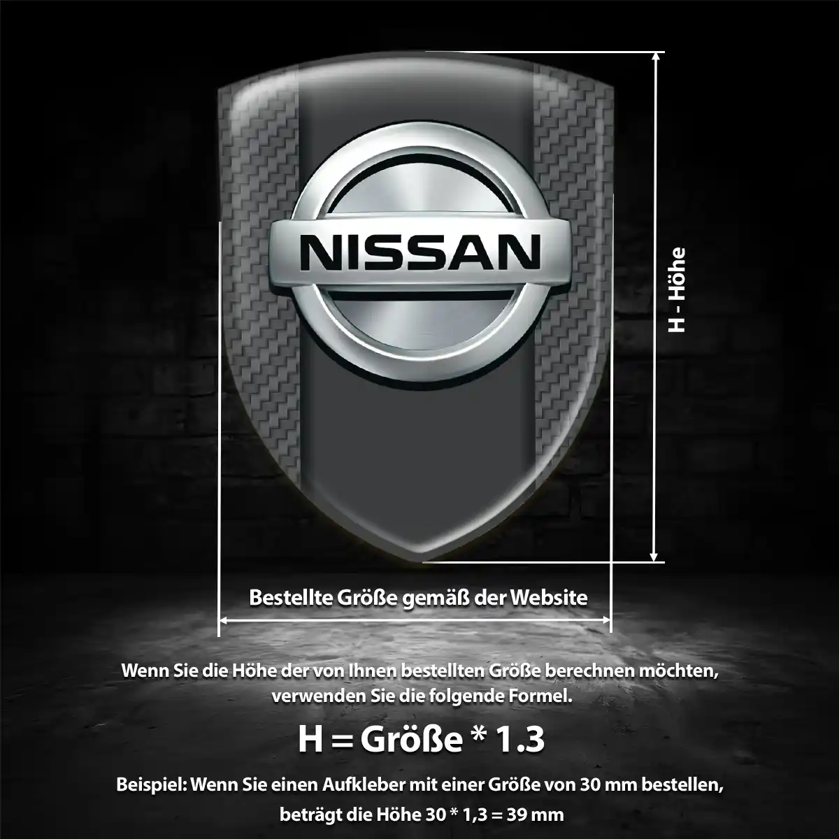 Nissan Aufkleber Silikon Embleme Auto Luxus-Edition