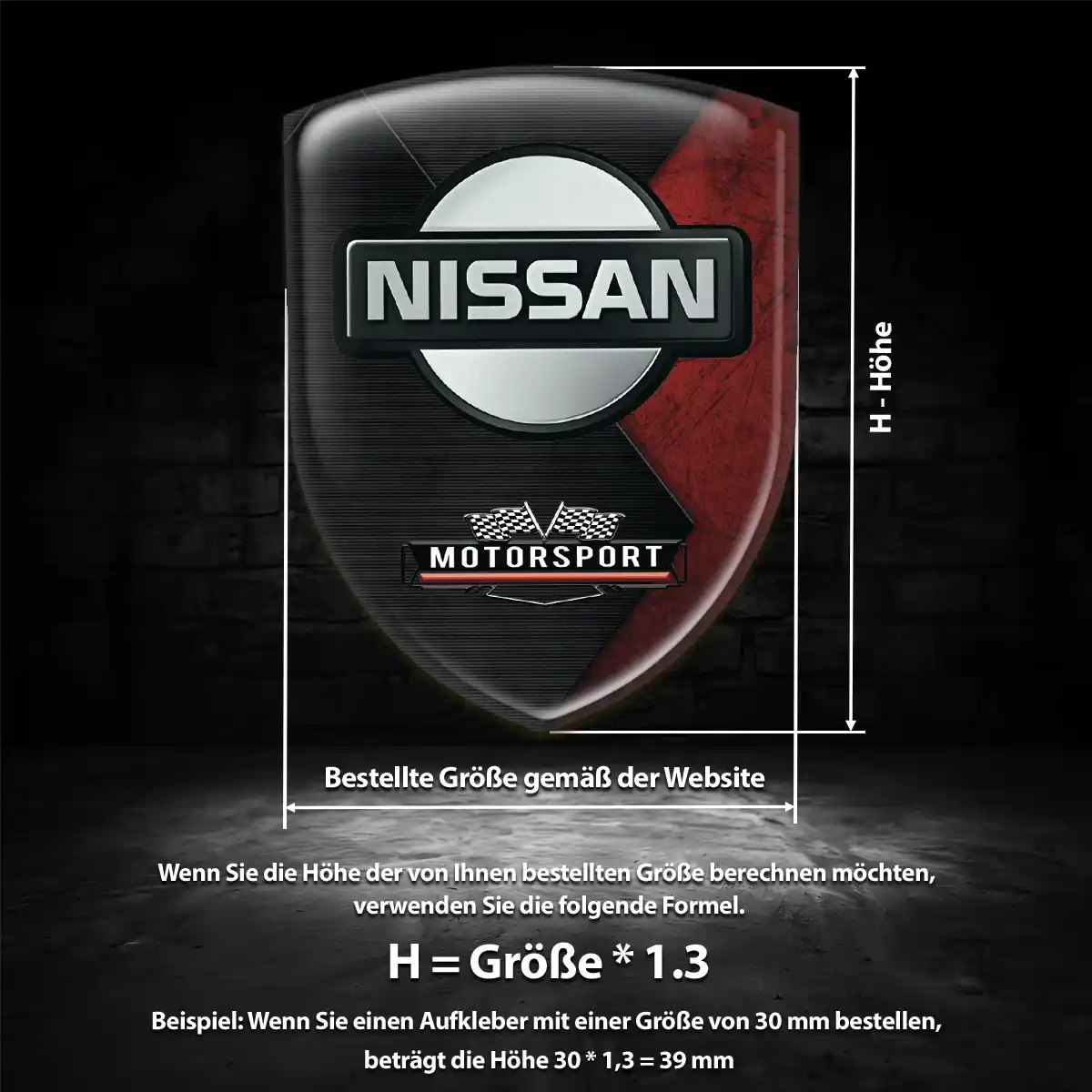 Nissan Aufkleber Silikon Embleme Auto Premiumqualität