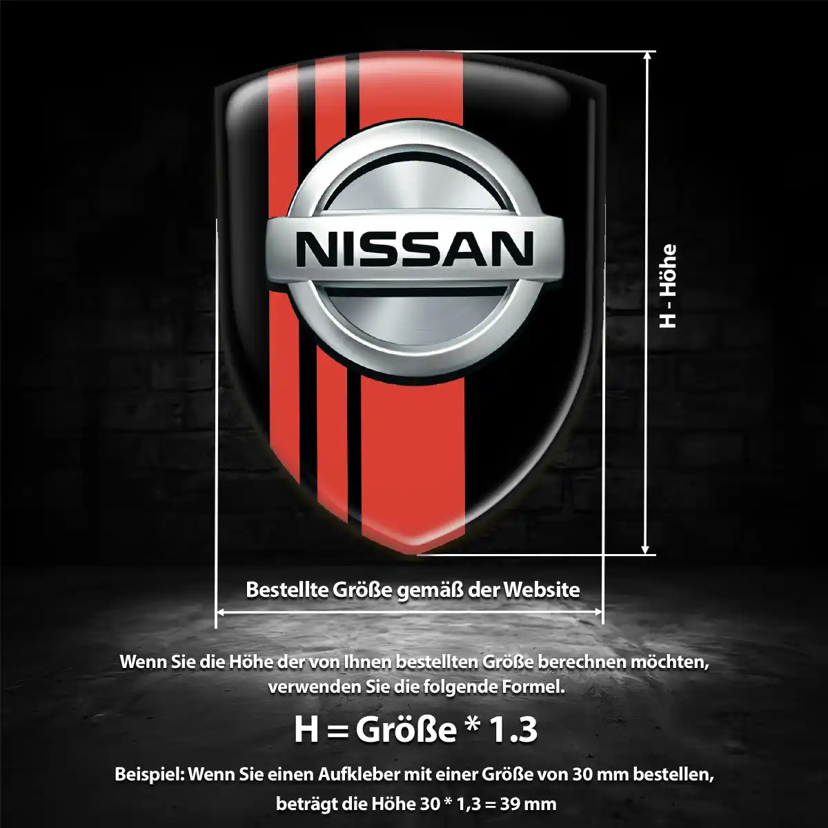Nissan Aufkleber Silikon Embleme Auto Stilvolles Design