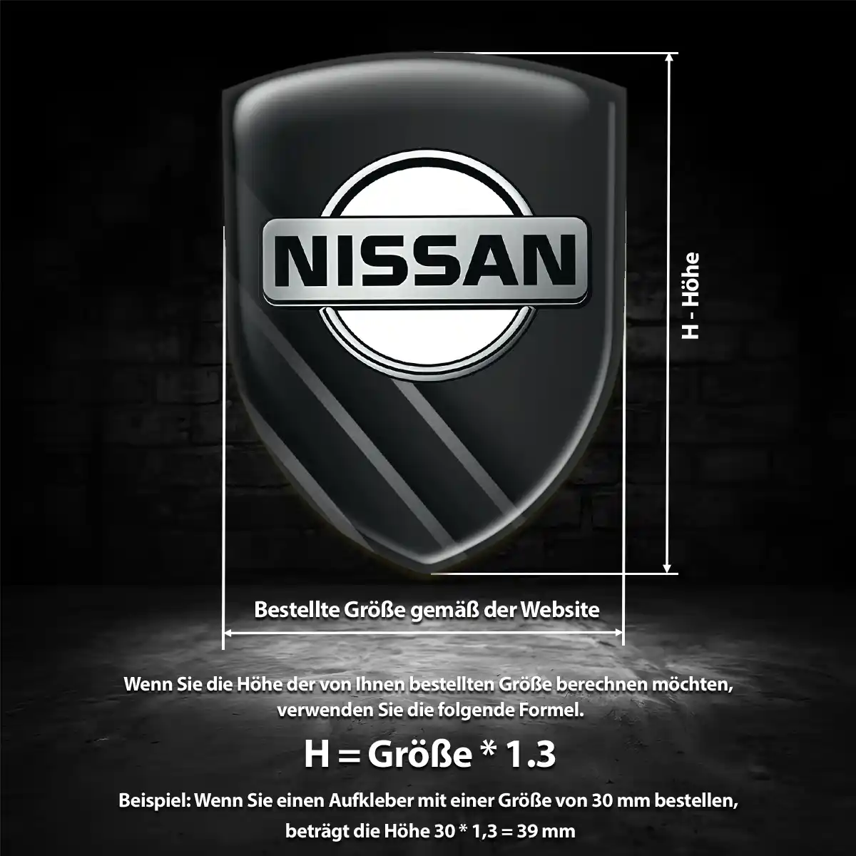 Nissan Aufkleber Silikon Embleme Auto Tuningfahrzeug