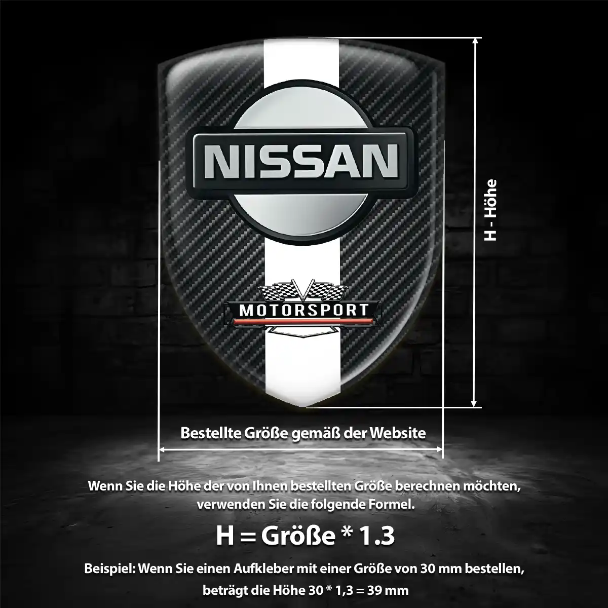 Nissan Aufkleber Silikon Embleme Elegantes Design