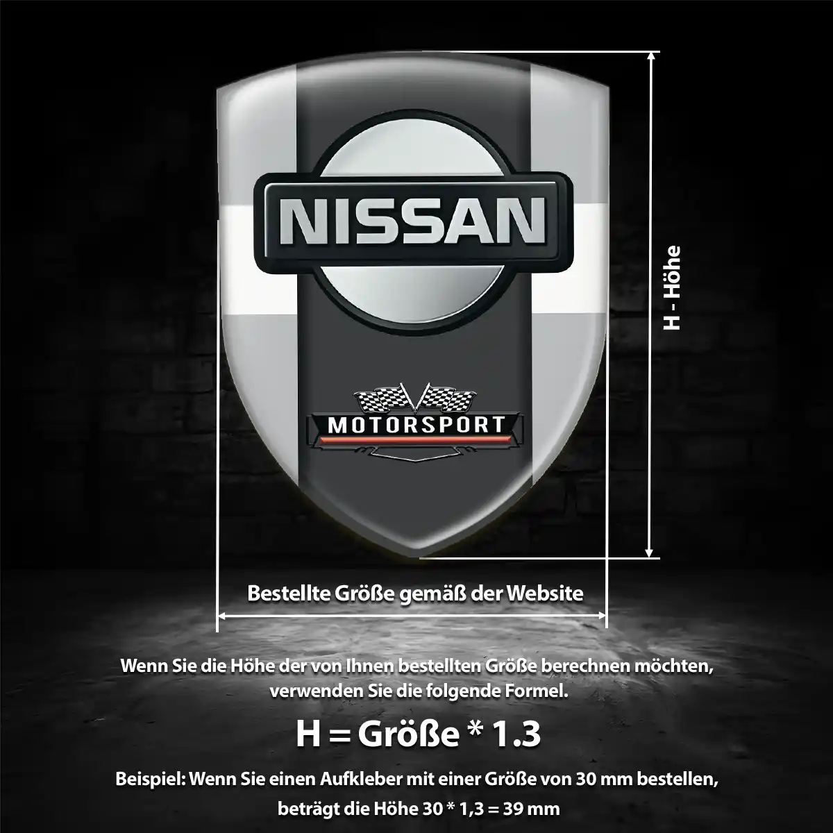 Nissan Aufkleber Silikon Embleme Exterieurdesign