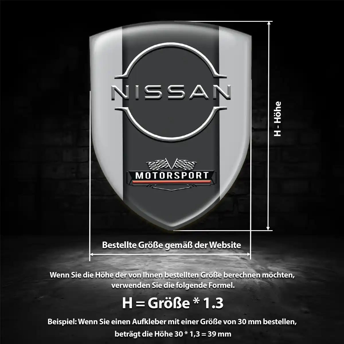 Nissan Aufkleber Silikon Embleme Limitierte Auflage