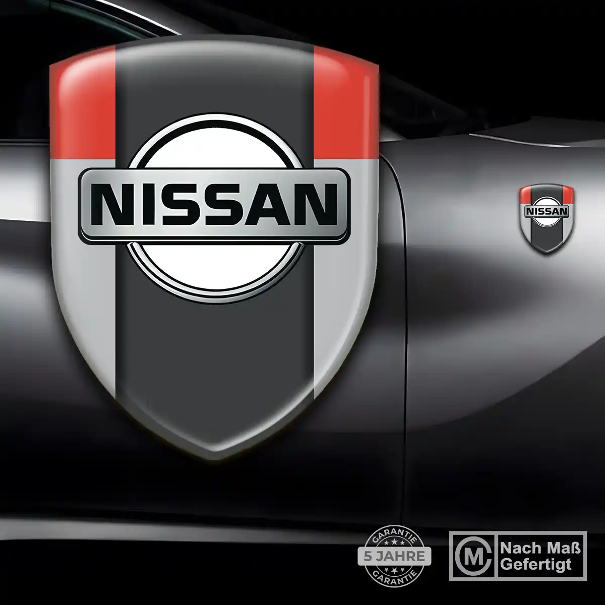 Nissan Aufkleber Silikon Embleme Markenedition