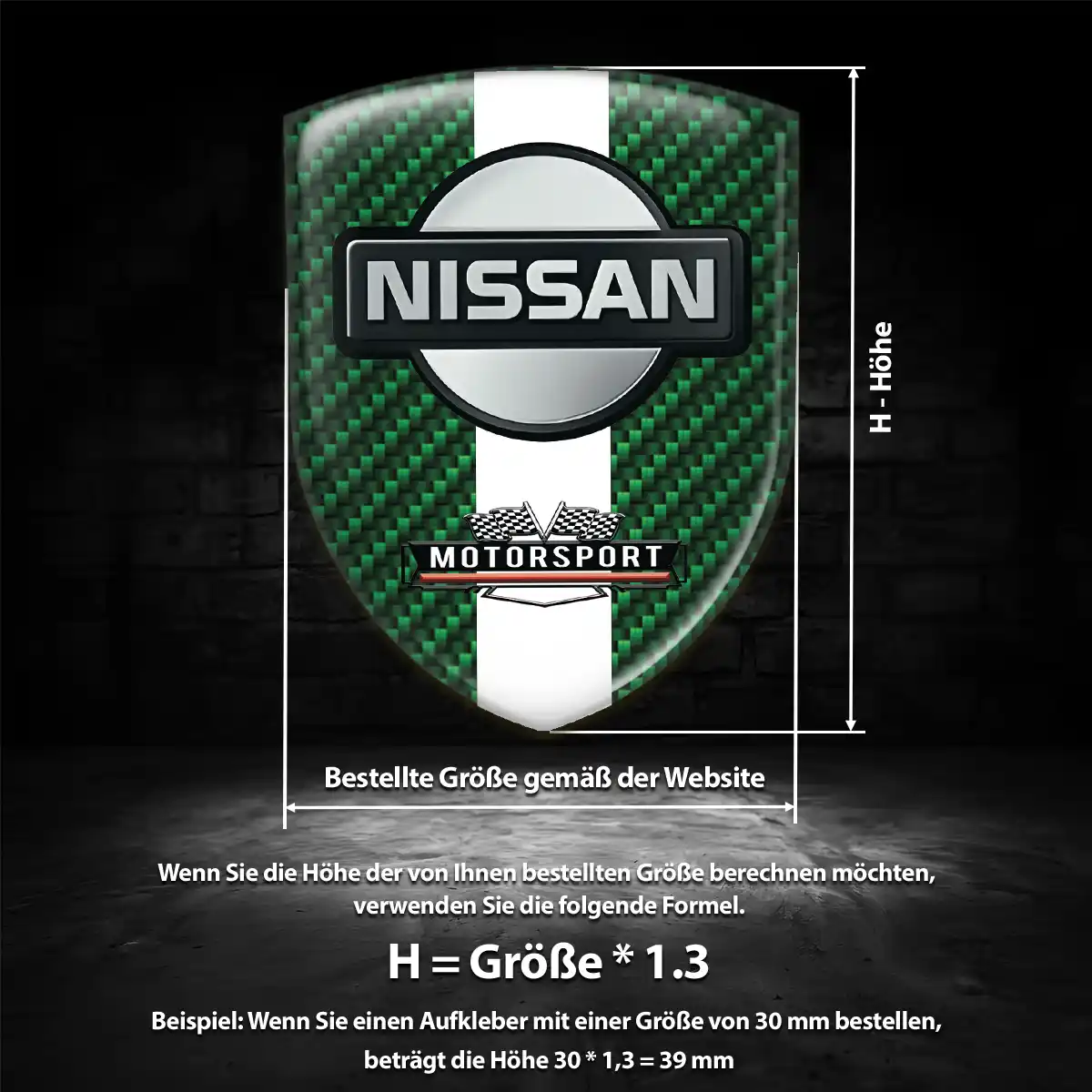 Nissan Aufkleber Tuningfahrzeug