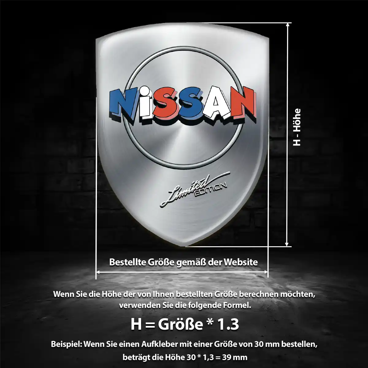 Nissan Aufkleber Wappen Anspruchsvolles Design