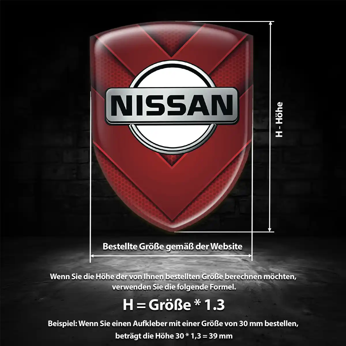 Nissan Aufkleber Wappen Auto Anspruchsvolles Design