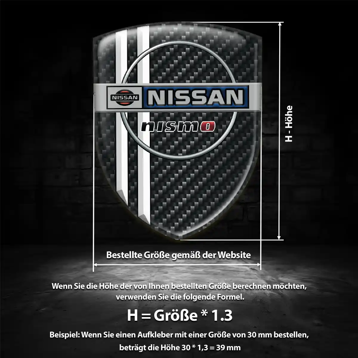 Nissan Aufkleber Wappen Auto Erstklassige Qualität