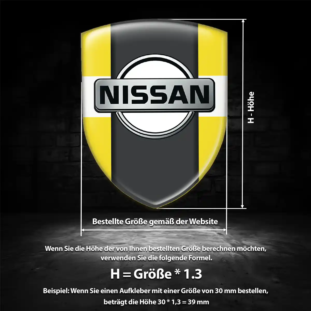 Nissan Aufkleber Wappen Auto Exterieurdesign