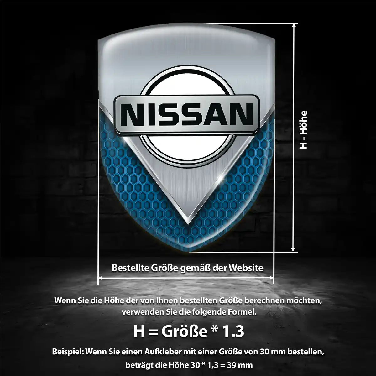 Nissan Aufkleber Wappen Auto Höchste Qualität