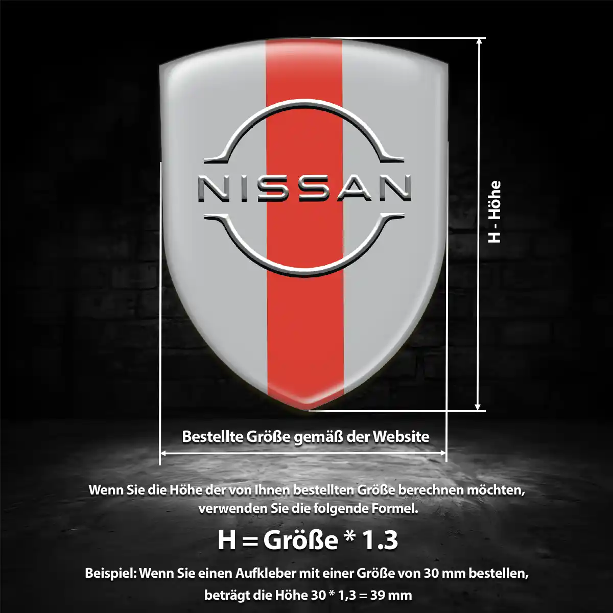 Nissan Aufkleber Wappen Auto Hohe Qualität