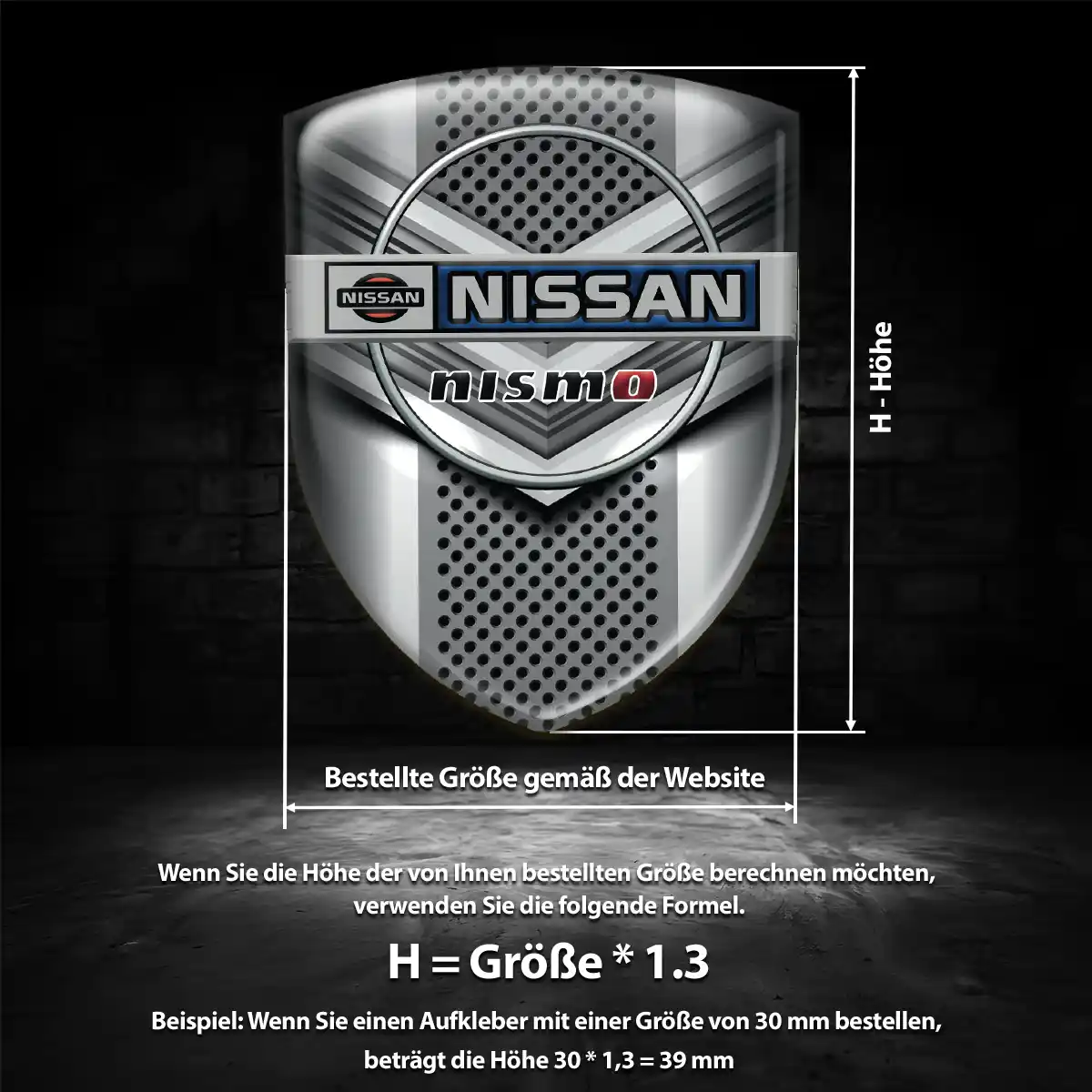 Nissan Aufkleber Wappen Auto Interieurdesign