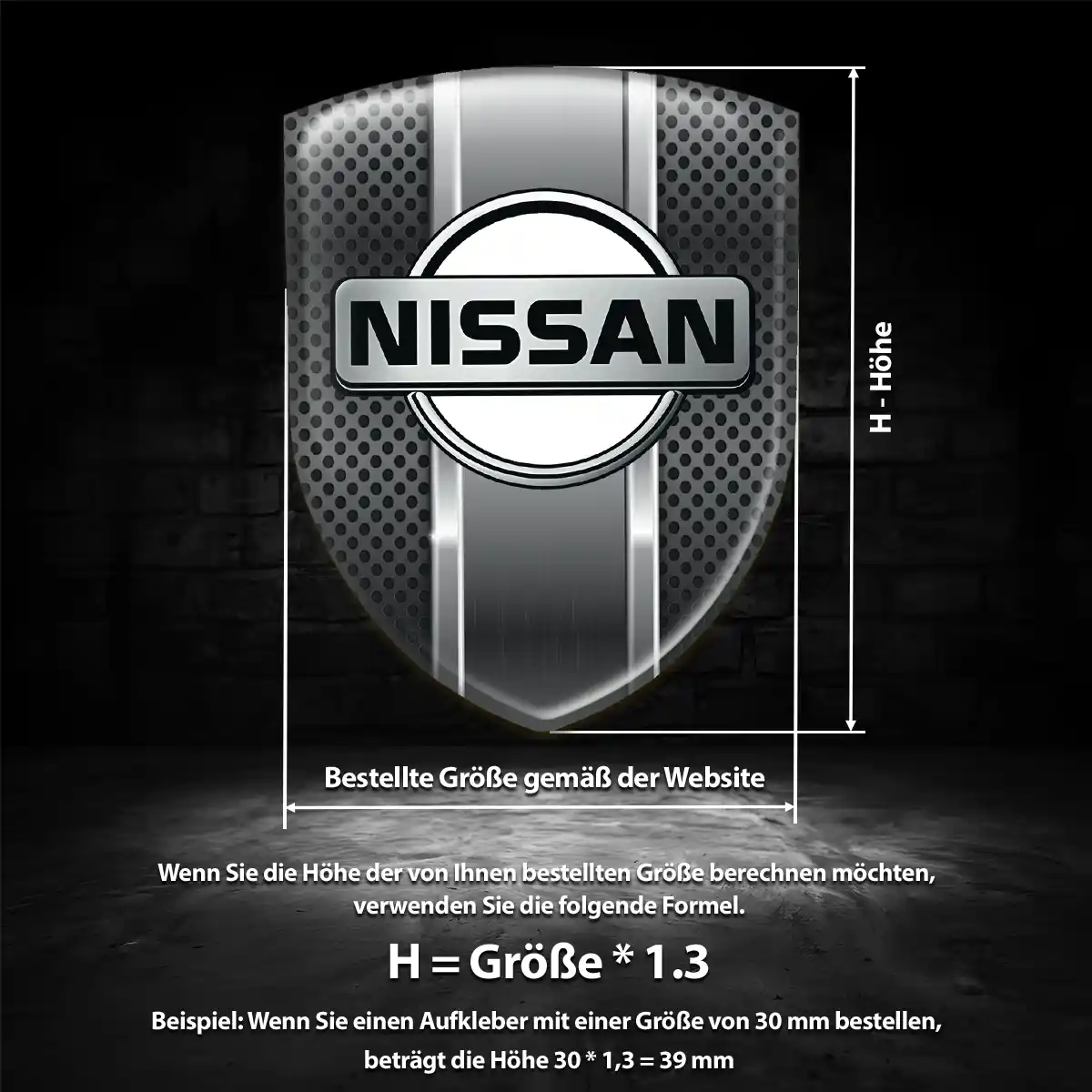 Nissan Aufkleber Wappen Auto Limitierte Auflage