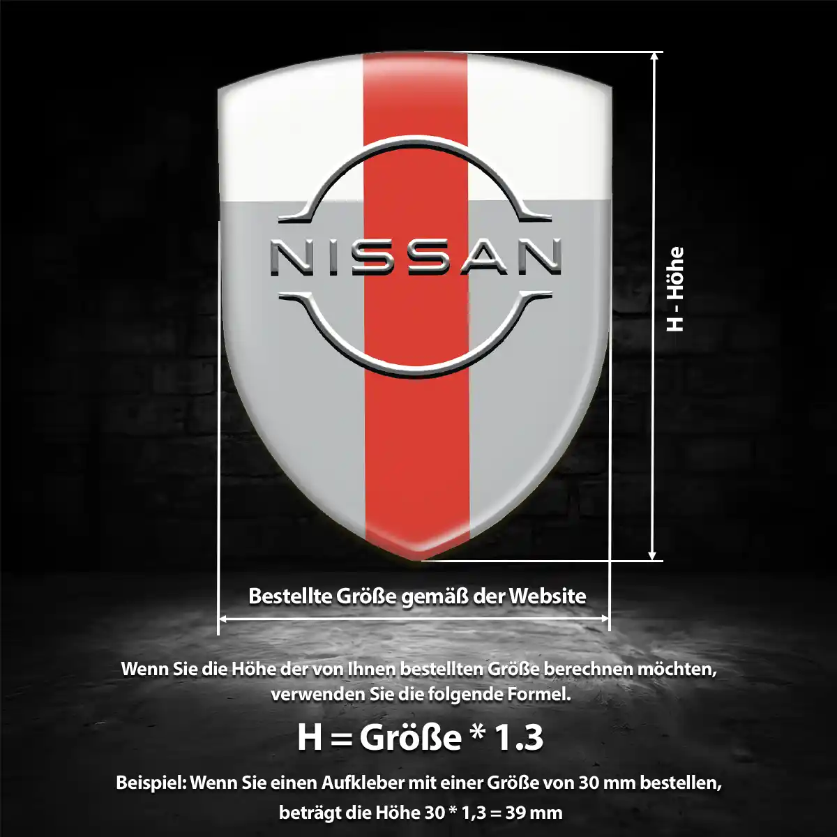 Nissan Aufkleber Wappen Auto Modernes Design