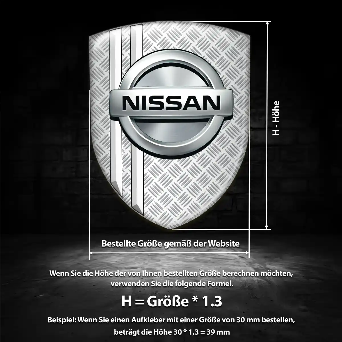 Nissan Aufkleber Wappen Auto Premiumqualität