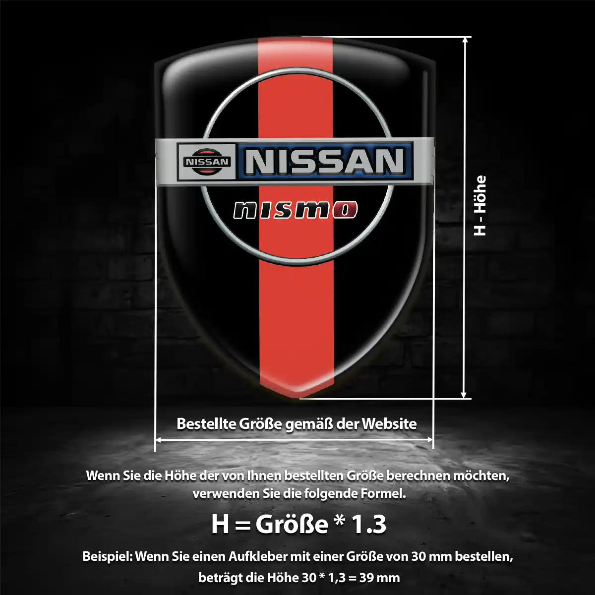 Nissan Aufkleber Wappen Auto Stilvolles Design