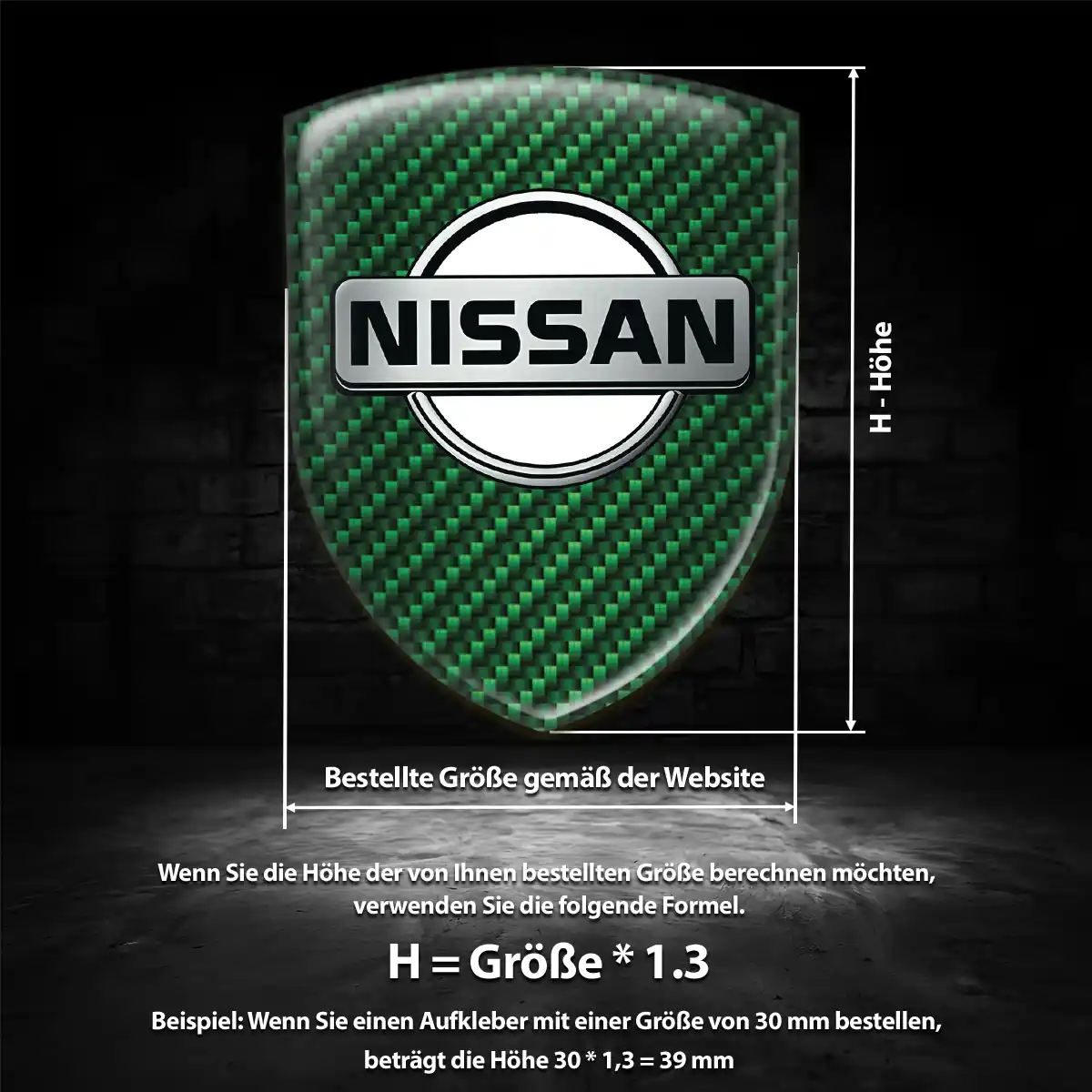 Nissan Aufkleber Wappen Auto Tuningfahrzeug