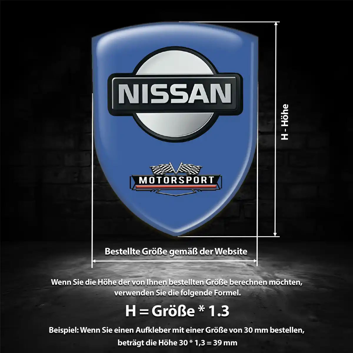Nissan Aufkleber Wappen Emblem Anspruchsvolles Design