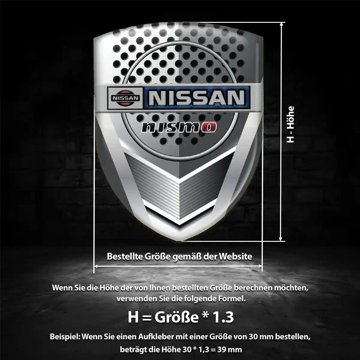 Nissan Aufkleber Wappen Emblem Auto Höchste Qualität
