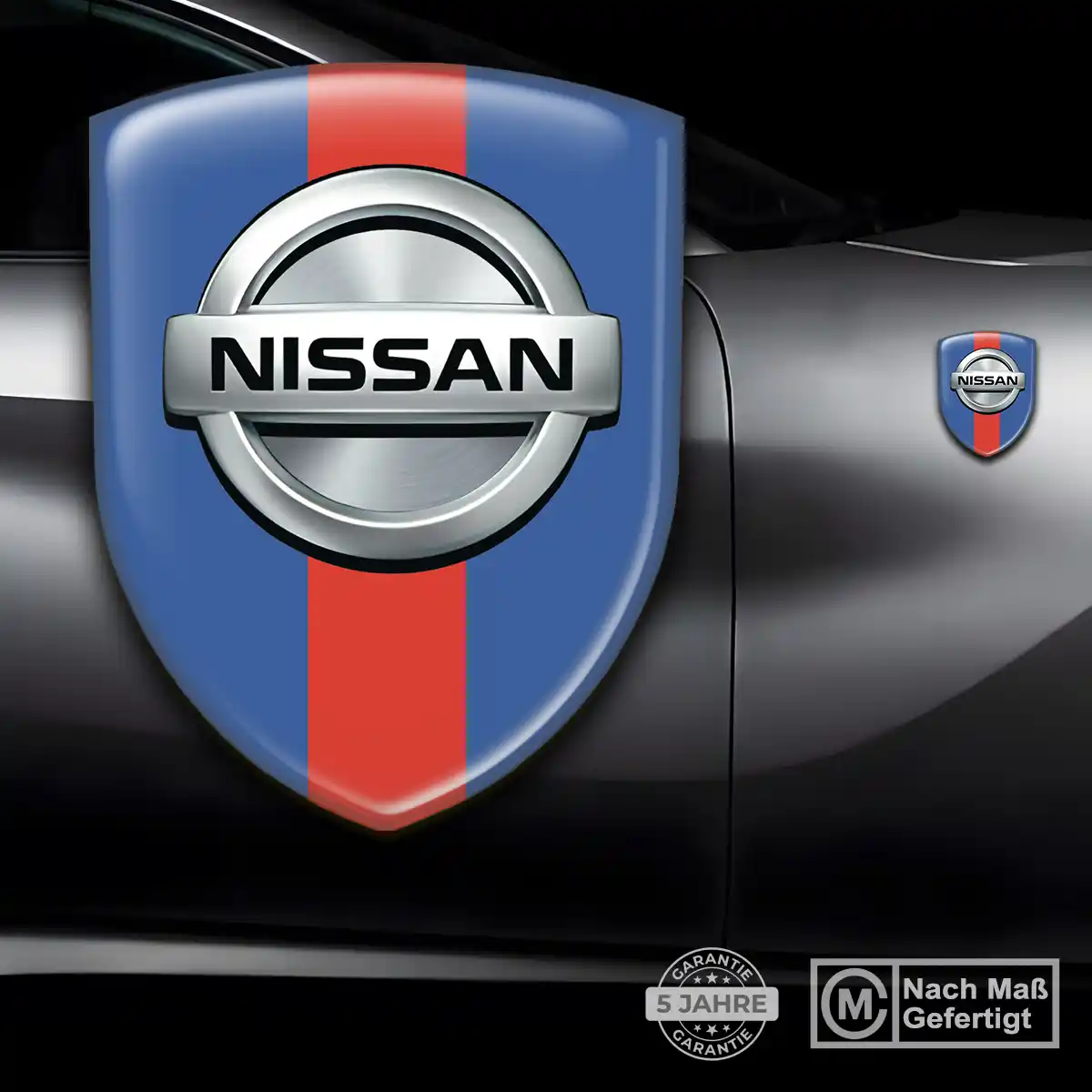 Nissan Aufkleber Wappen Emblem Auto Hochwertiges Harz