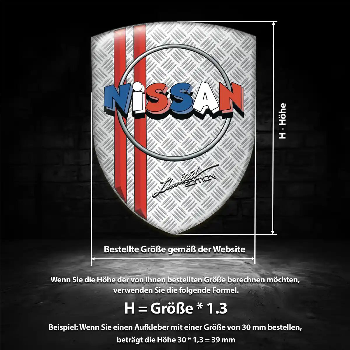 Nissan Aufkleber Wappen Emblem Auto Hohe Qualität