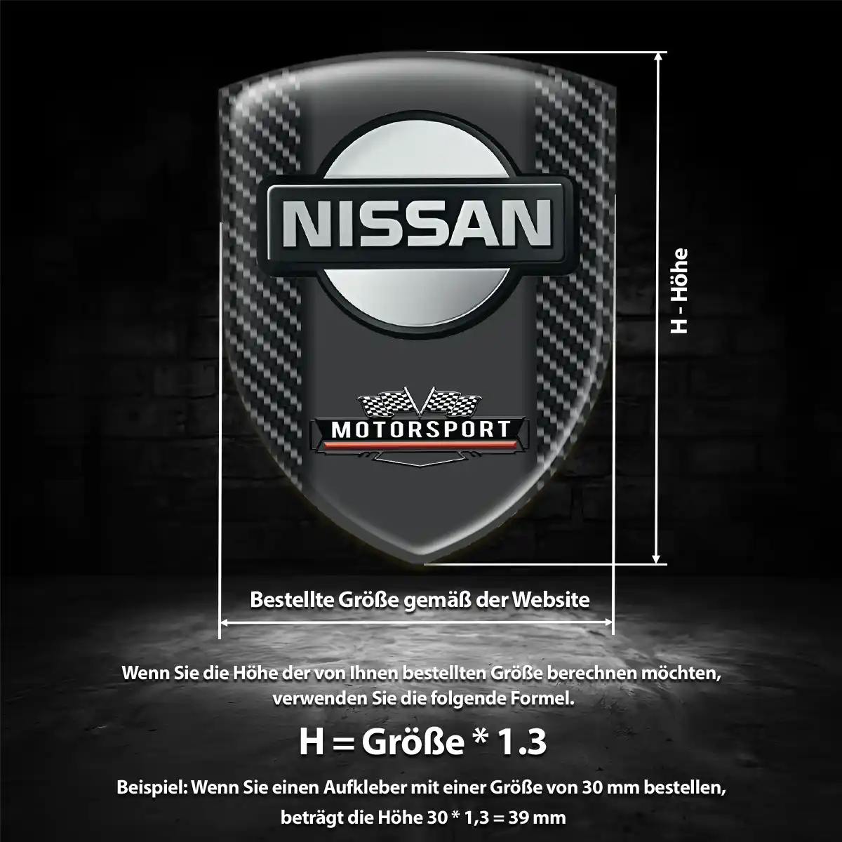 Nissan Aufkleber Wappen Emblem Auto Interieurdesign