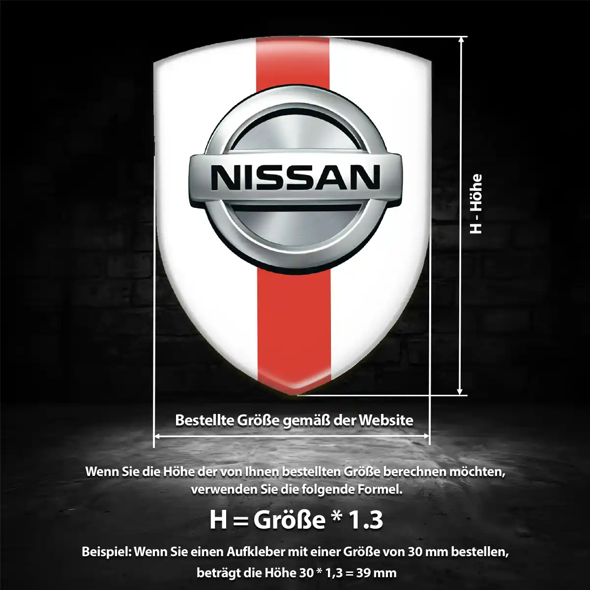 Nissan Aufkleber Wappen Emblem Auto Limitierte Auflage