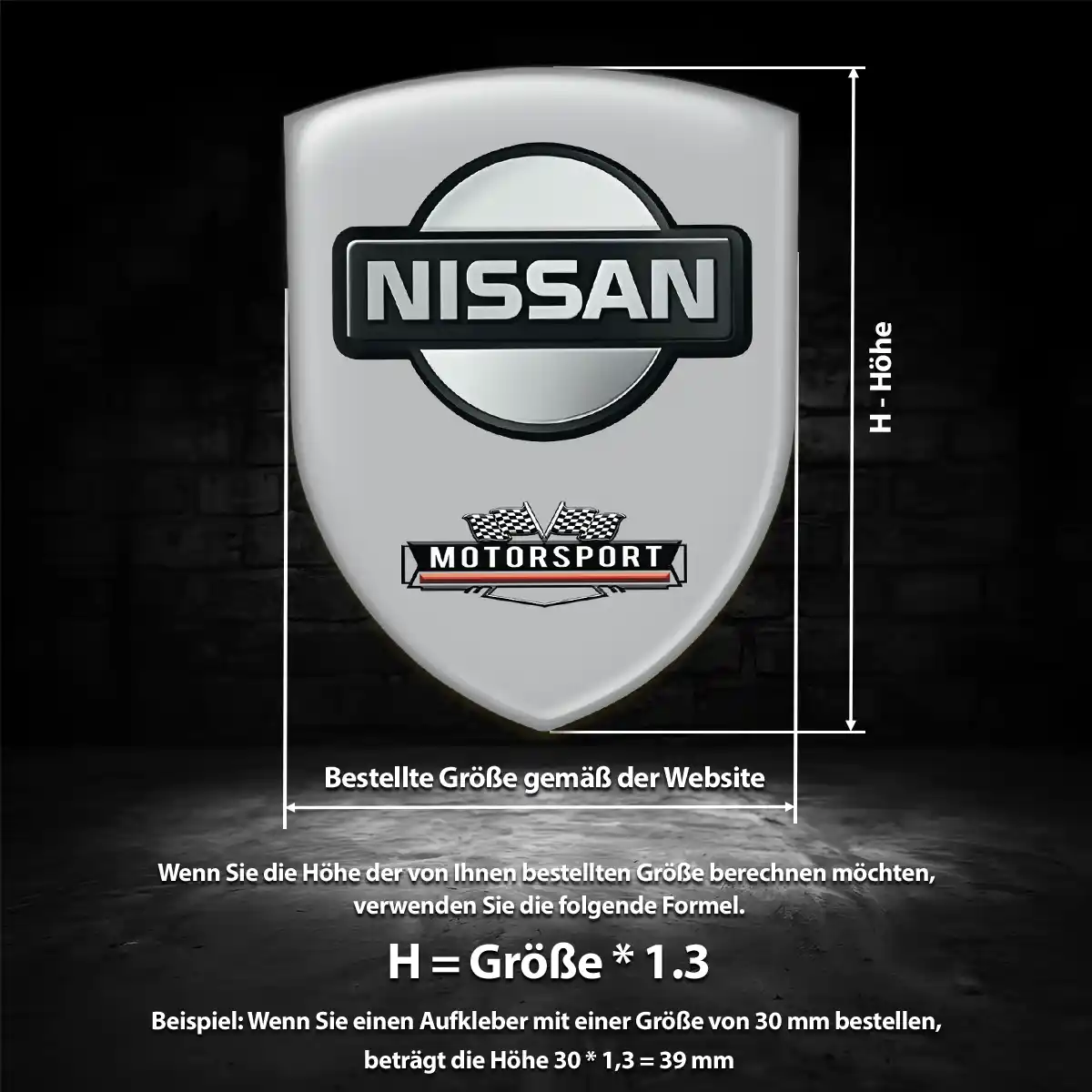 Nissan Aufkleber Wappen Emblem Auto Markenedition