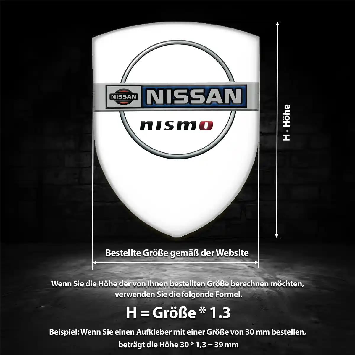 Nissan Aufkleber Wappen Emblem Auto Modernes Design