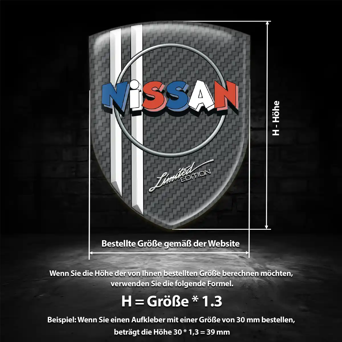 Nissan Aufkleber Wappen Emblem Auto Premiumqualität