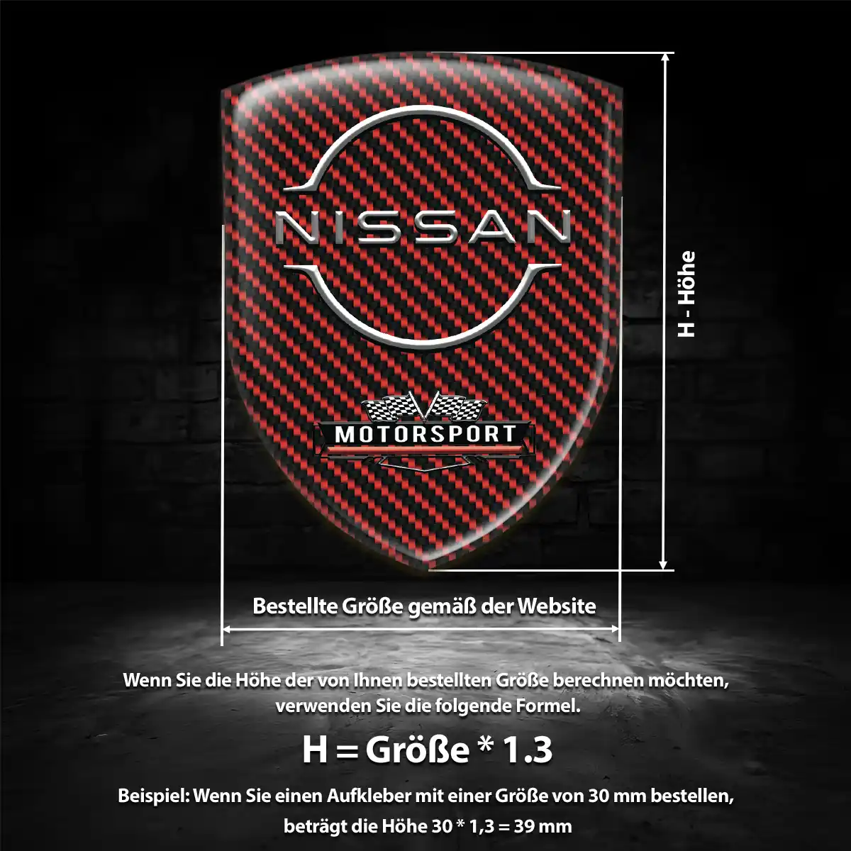 Nissan Aufkleber Wappen Emblem Auto Tuningfahrzeug