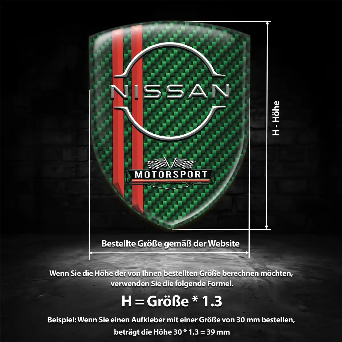Nissan Aufkleber Wappen Emblem Elegantes Design