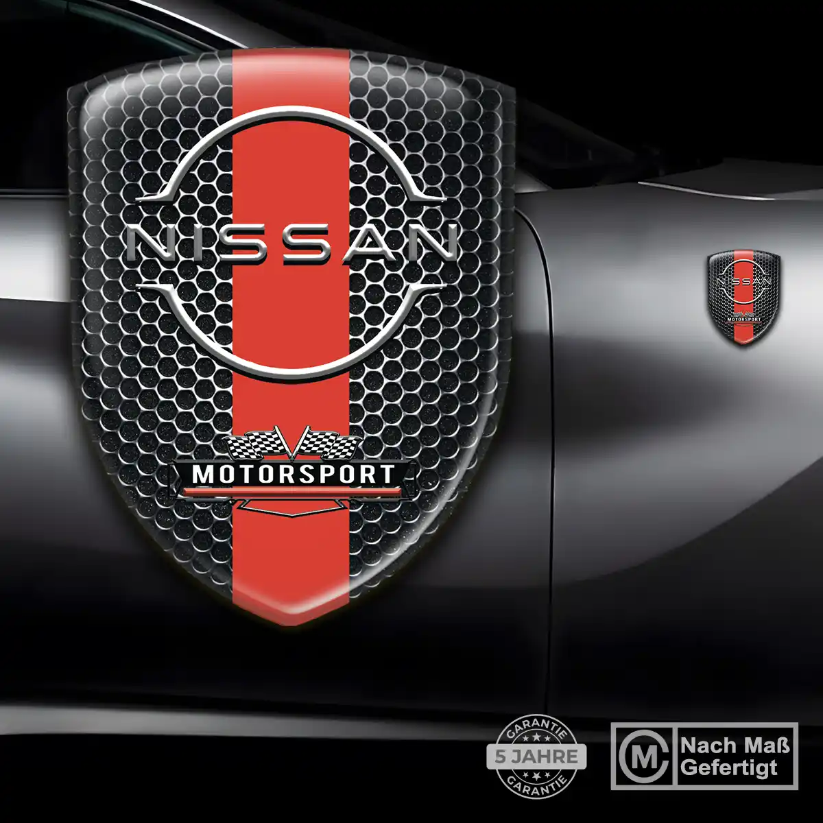 Nissan Aufkleber Wappen Emblem Interieurdesign