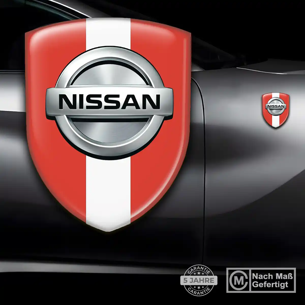 Nissan Aufkleber Wappen Emblem Premium-Edition