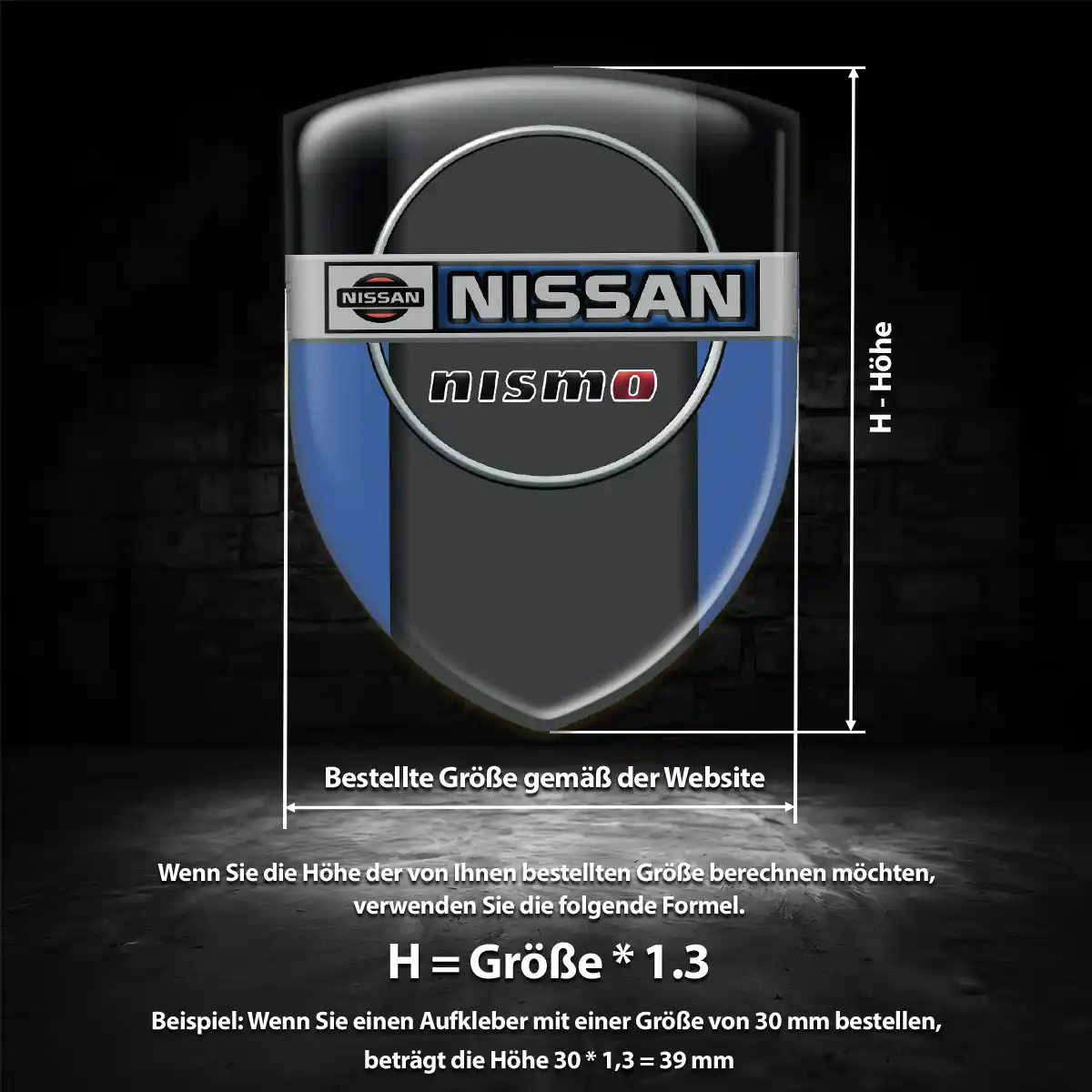 Nissan Aufkleber Wappen Exterieurdesign