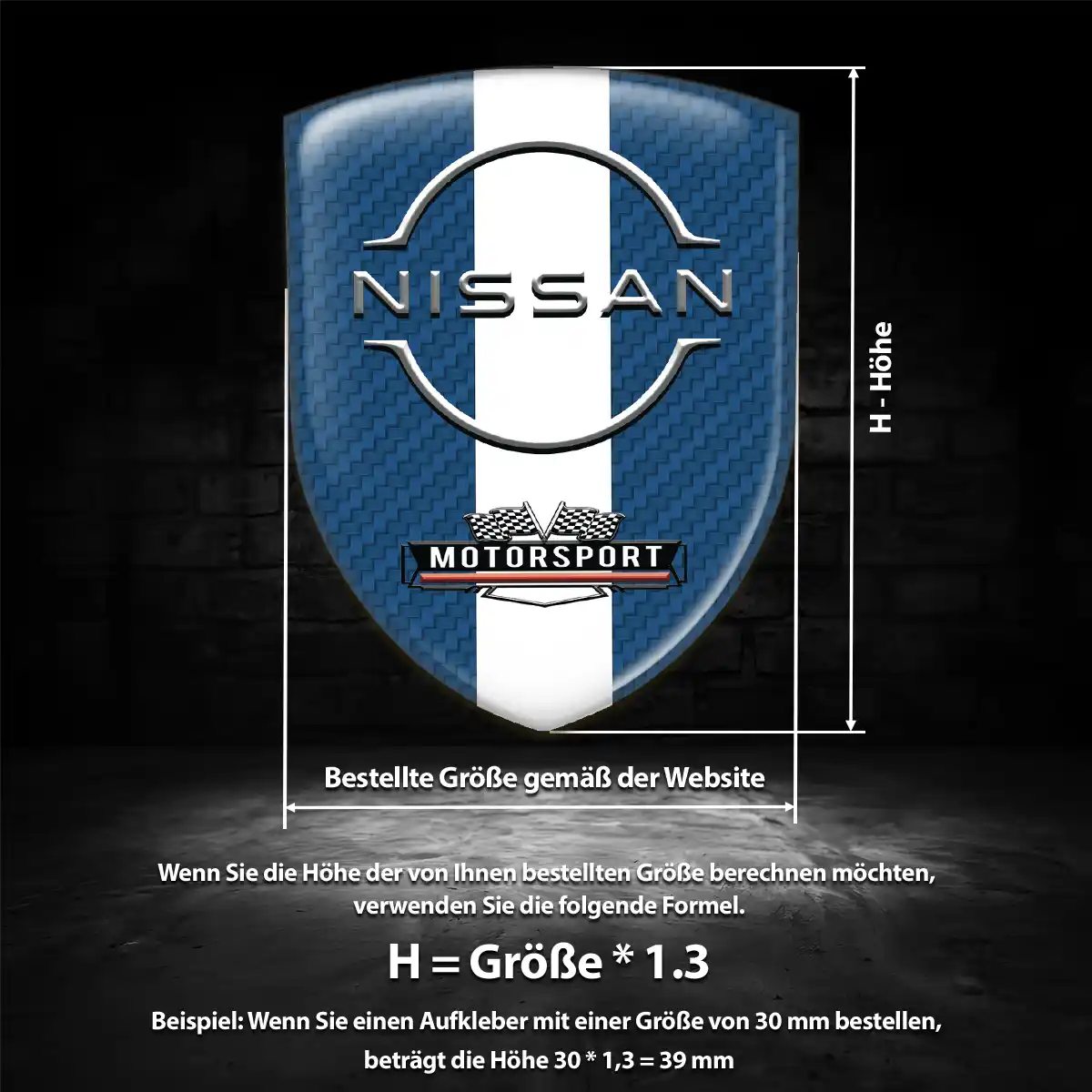 Nissan Aufkleber Wappen Höchste Qualität