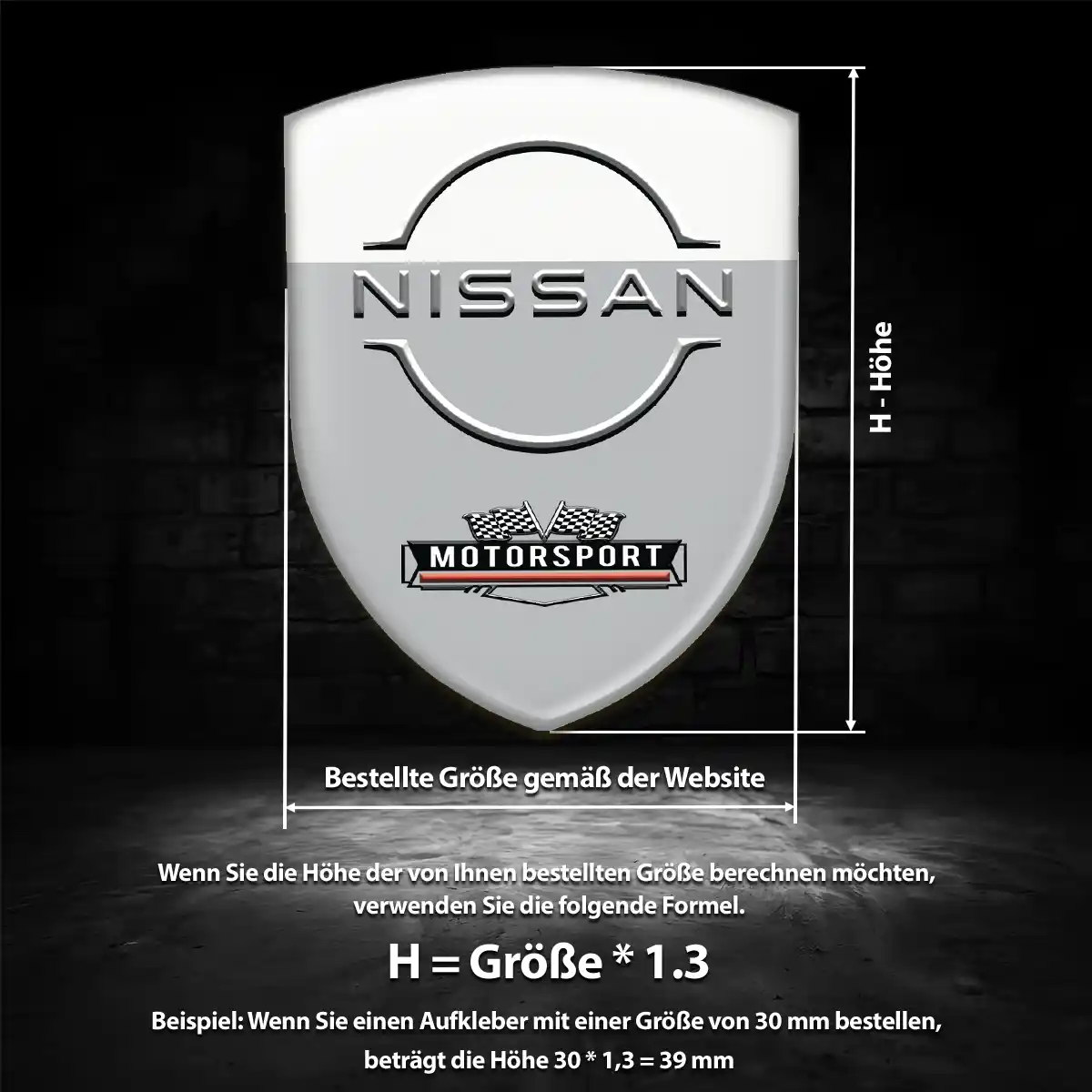 Nissan Aufkleber Wappen Hohe Qualität