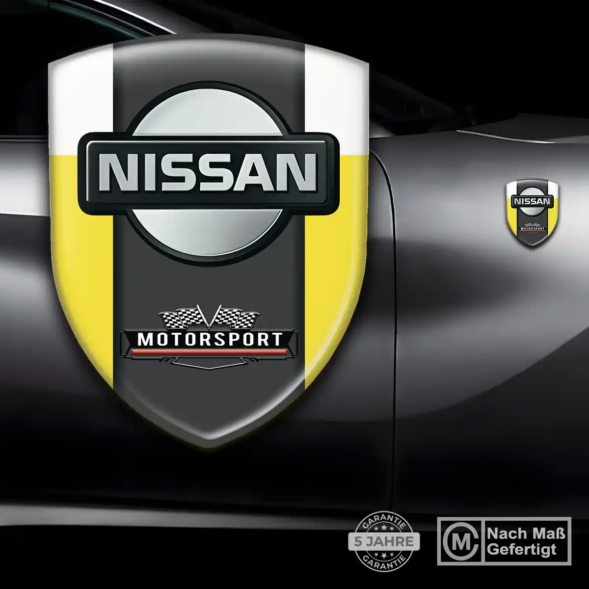 Nissan Aufkleber Wappen Interieurdesign