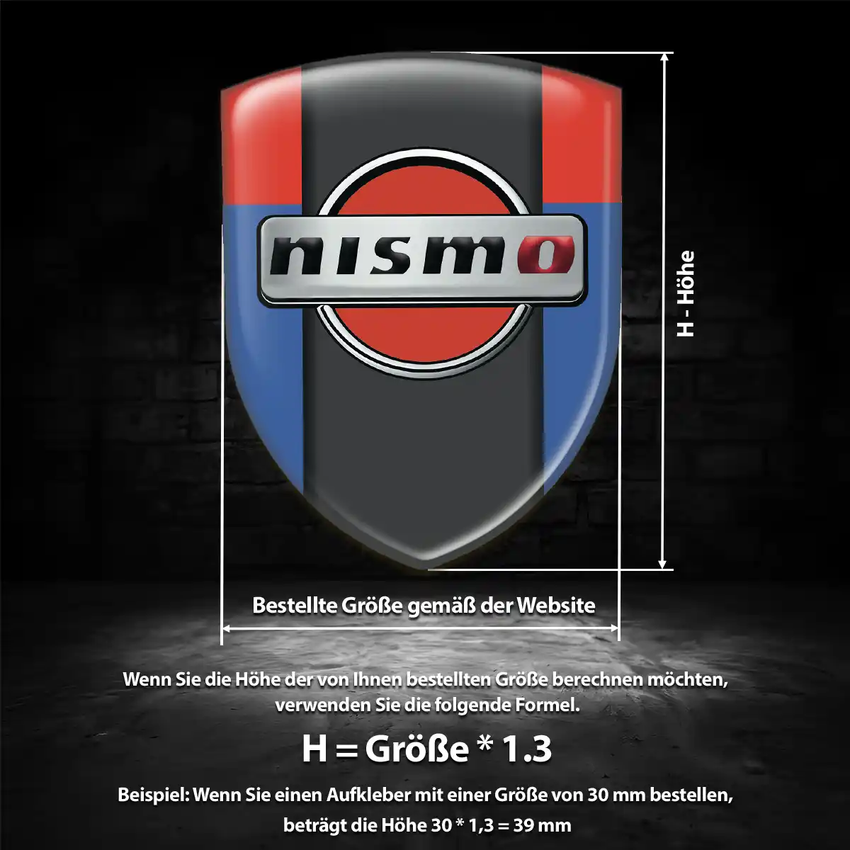 Nissan Aufkleber Wappen Stilvolles Design